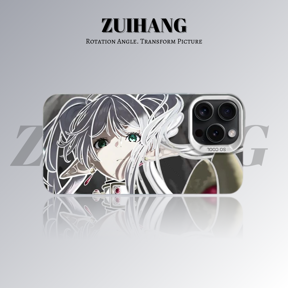 芙莉蓮彩銀線條漸變防摔手機殼-ZUIHANG SHOP