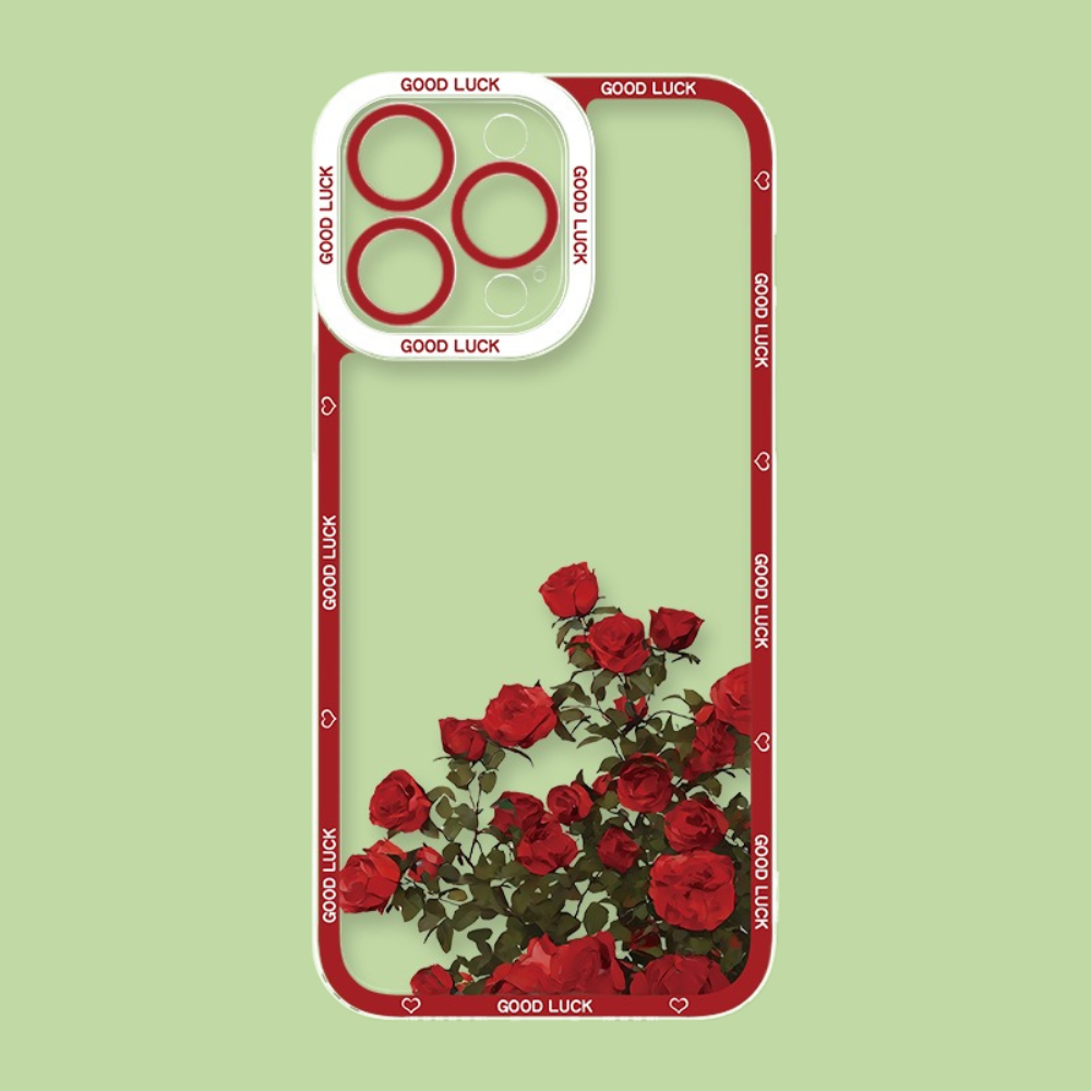 花海油畫天使眼透明防摔軟殼-ZUIHANG SHOP