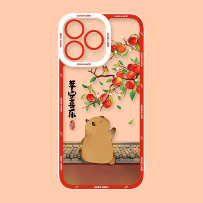 卡皮巴拉天使眼透明防摔軟殼-ZUIHANG SHOP