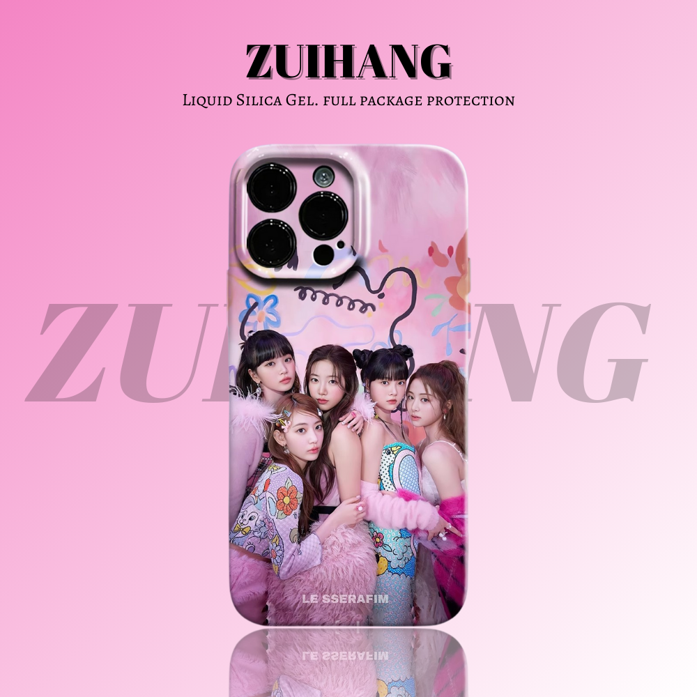 Lesserafim高清彩繪全包防摔菲林殼-ZUIHANG SHOP