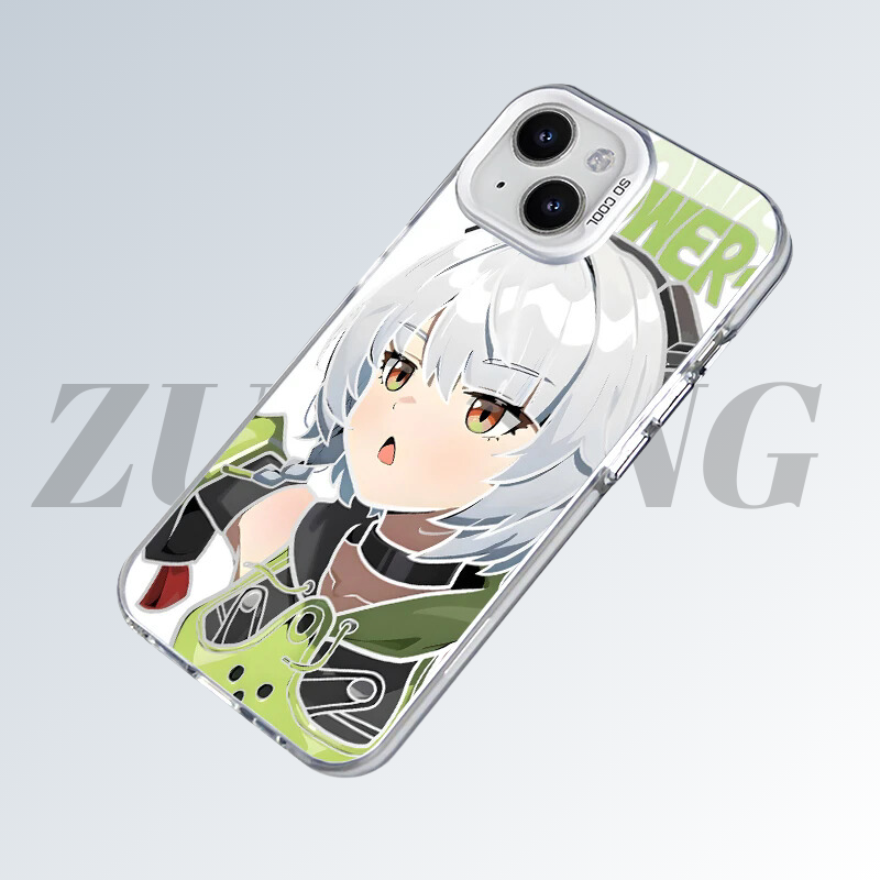 絕區零彩銀線條漸變防摔手機殼