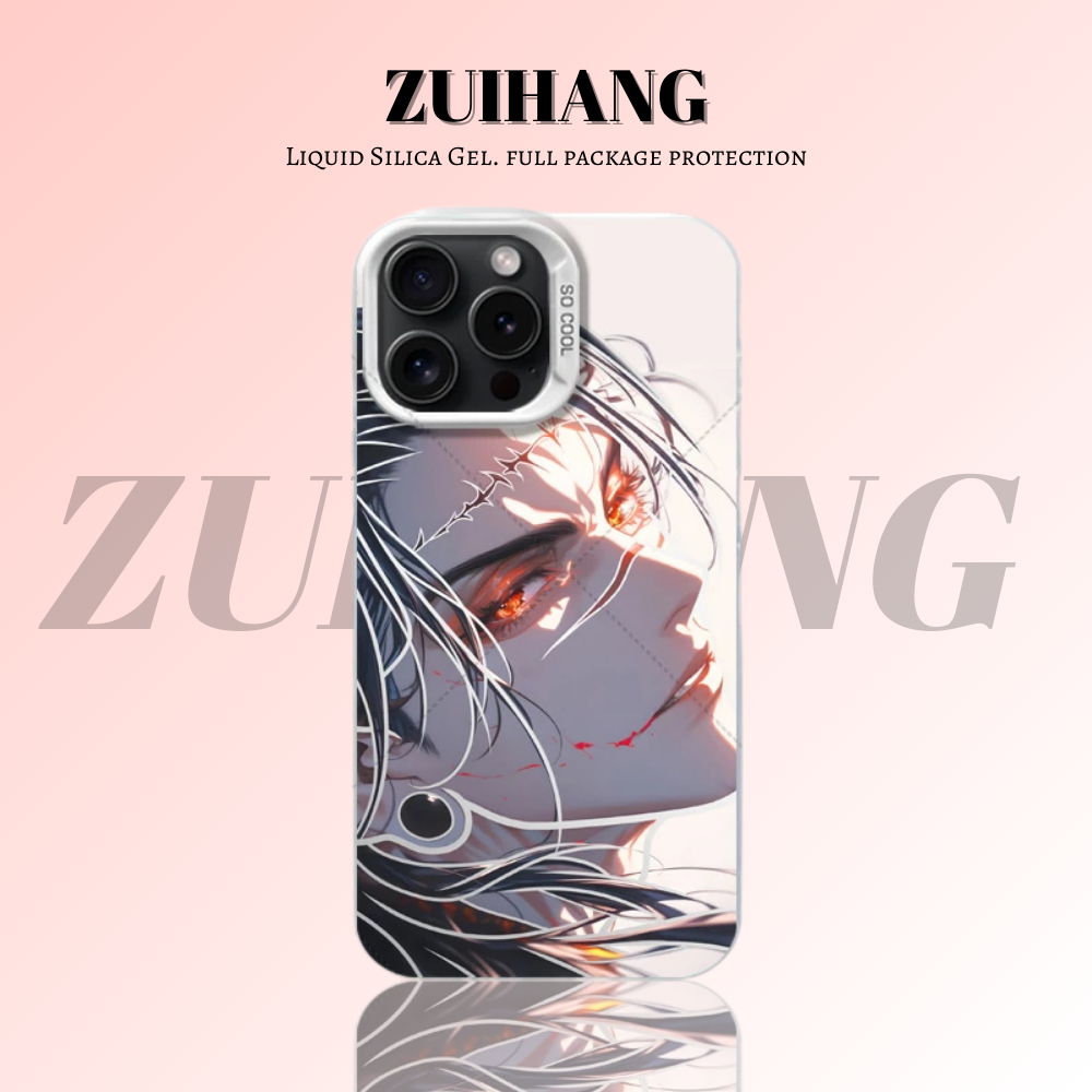 咒術迴戰彩銀線條漸變防摔手機殼-ZUIHANG SHOP