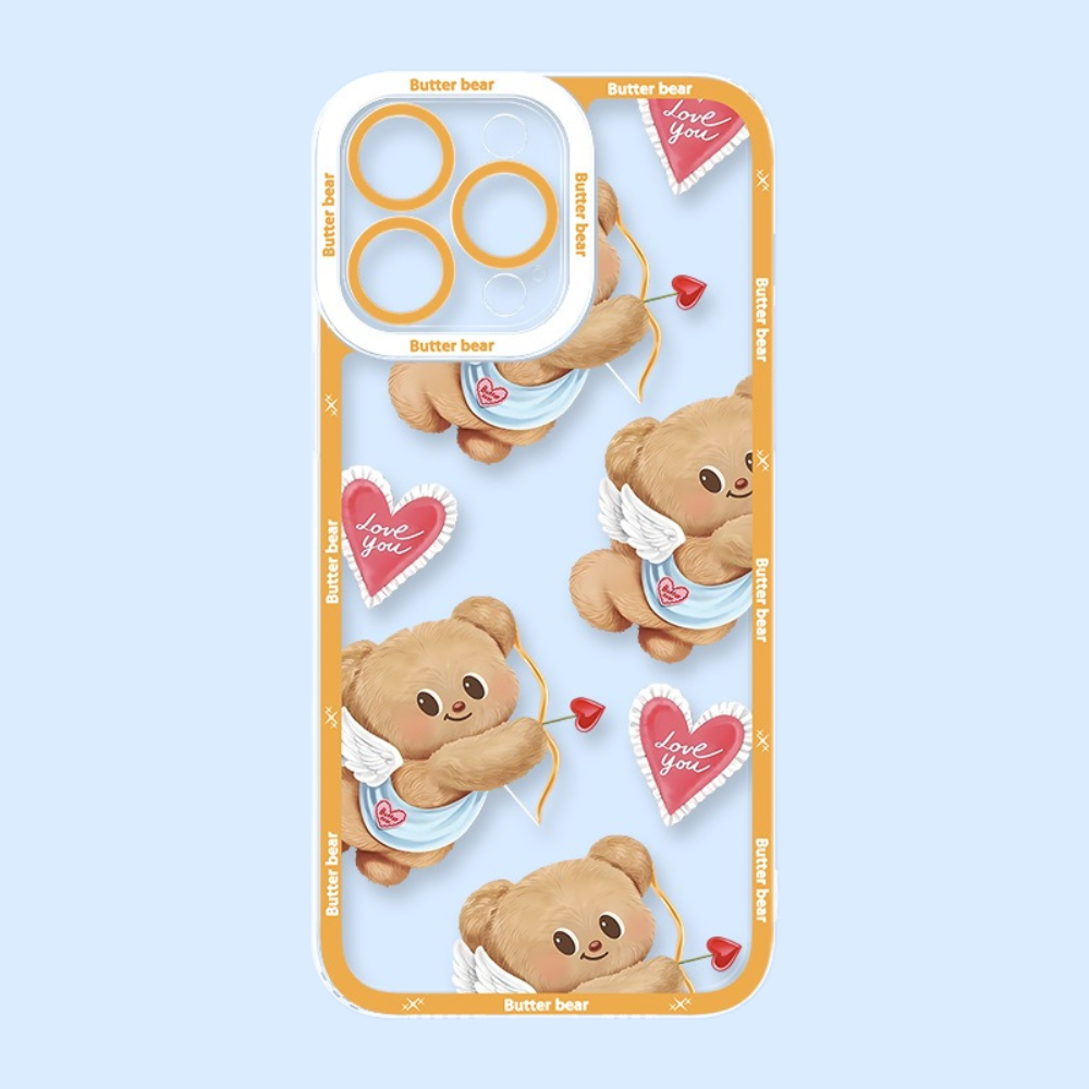 奶油小熊天使眼透明防摔軟殼-ZUIHANG SHOP