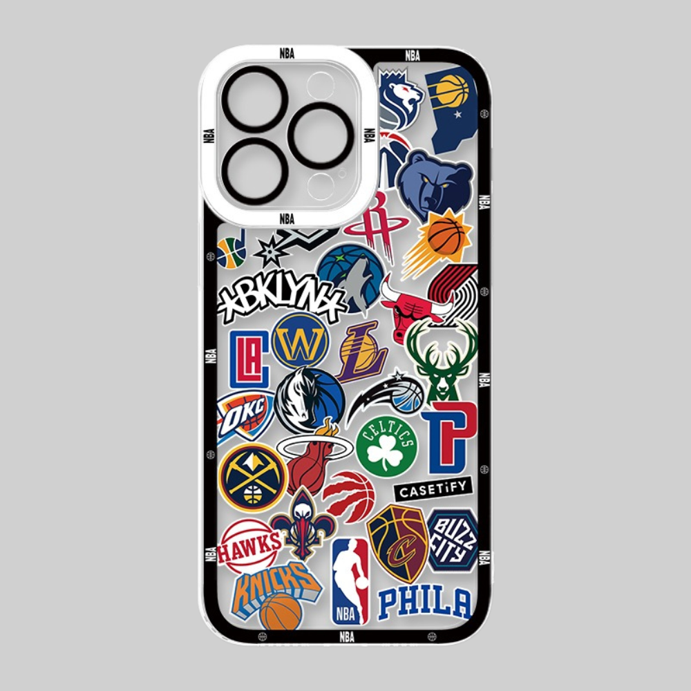 NBA隊徽天使眼透明防摔軟殼