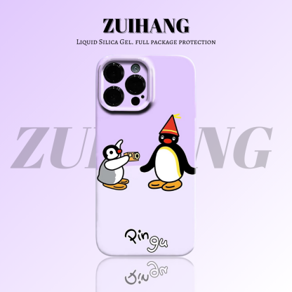 Pingu高清彩繪全包防摔菲林殼-ZUIHANG SHOP