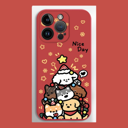 聖誕節液態矽膠全包防摔軟殼-ZUIHANG SHOP