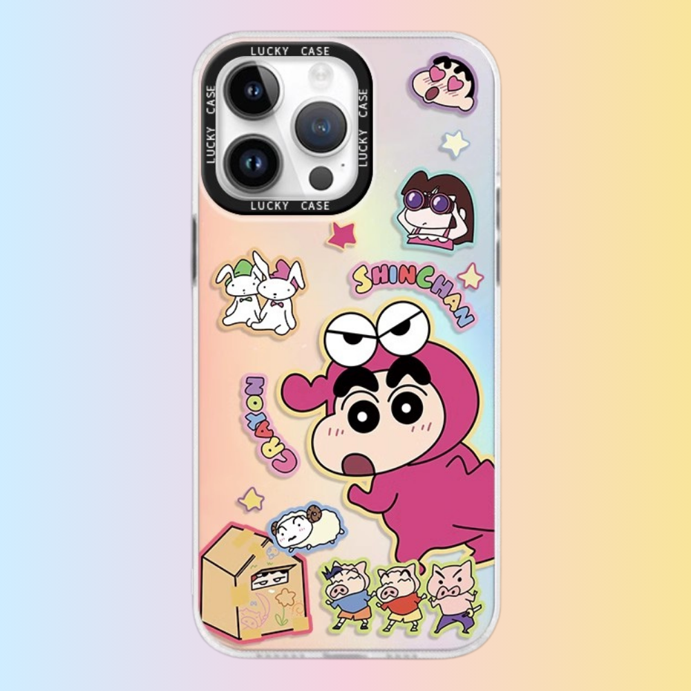 蠟筆小新極光鐳射防摔手機殼-ZUIHANG SHOP