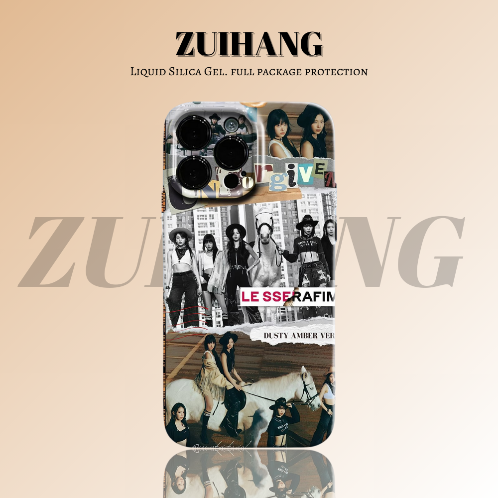 Lesserafim高清彩繪全包防摔菲林殼-ZUIHANG SHOP