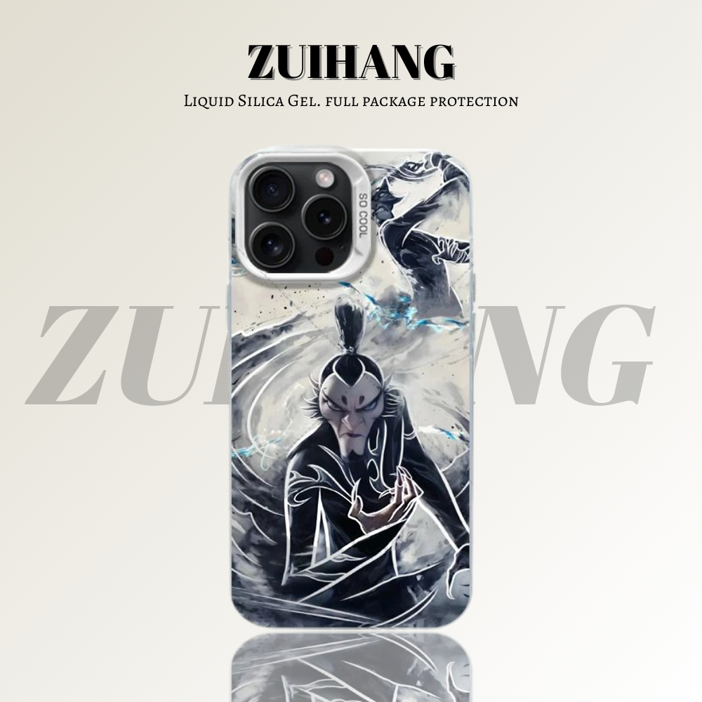 哪吒鬧海彩銀線條漸變防摔手機殼-ZUIHANG SHOP