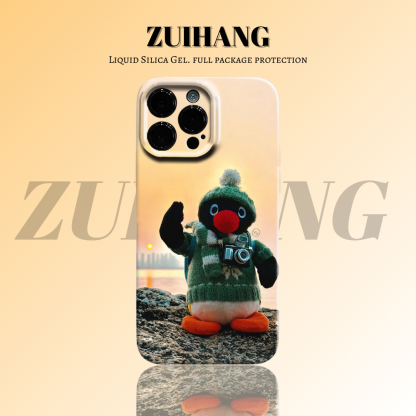 Pingu高清彩繪全包防摔菲林殼-ZUIHANG SHOP