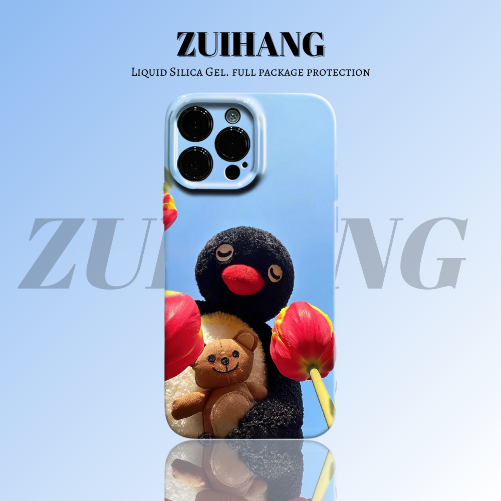 Pingu高清彩繪全包防摔菲林殼-ZUIHANG SHOP