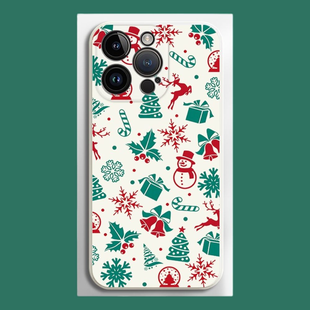 聖誕節液態矽膠全包防摔軟殼-ZUIHANG SHOP