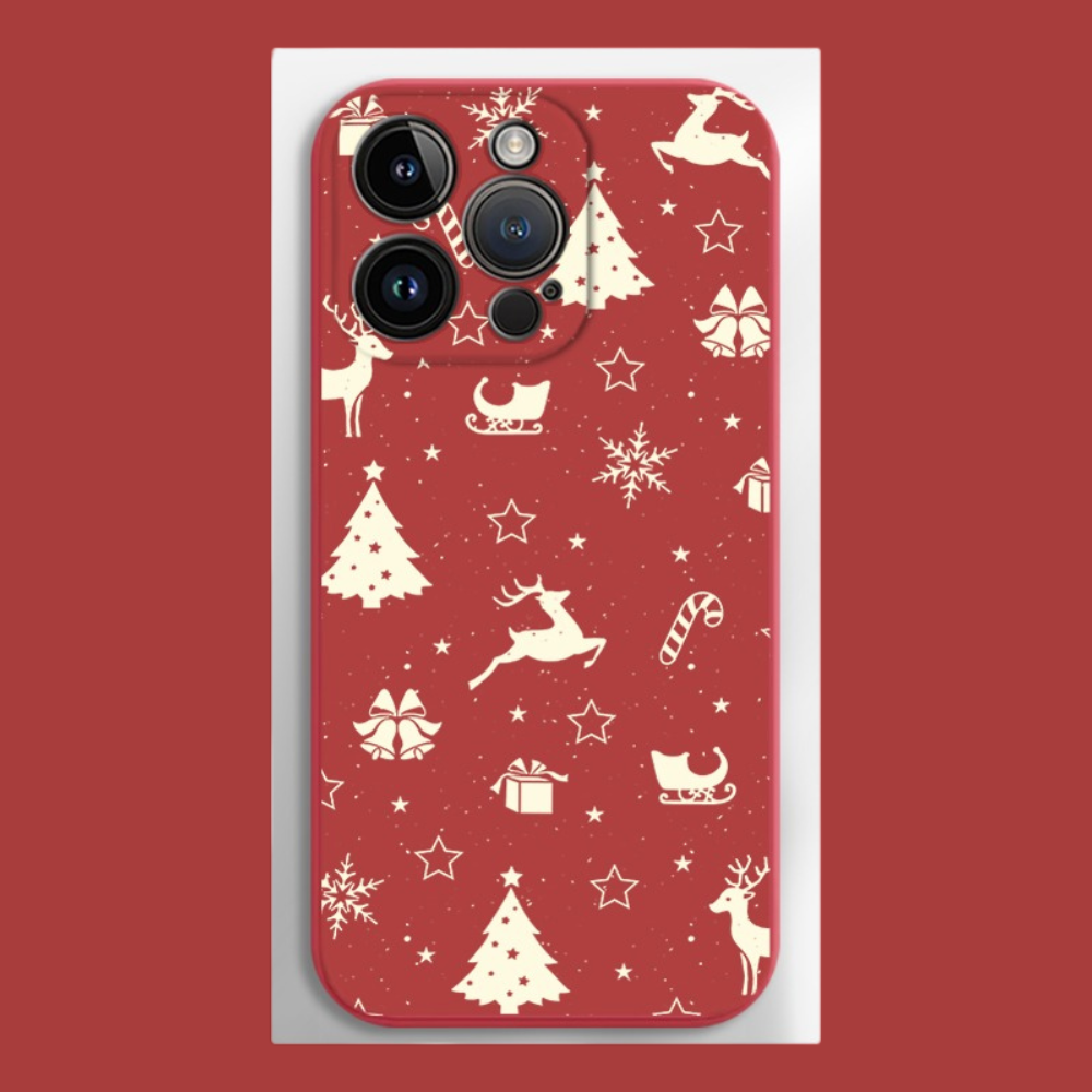 聖誕節液態矽膠全包防摔軟殼-ZUIHANG SHOP