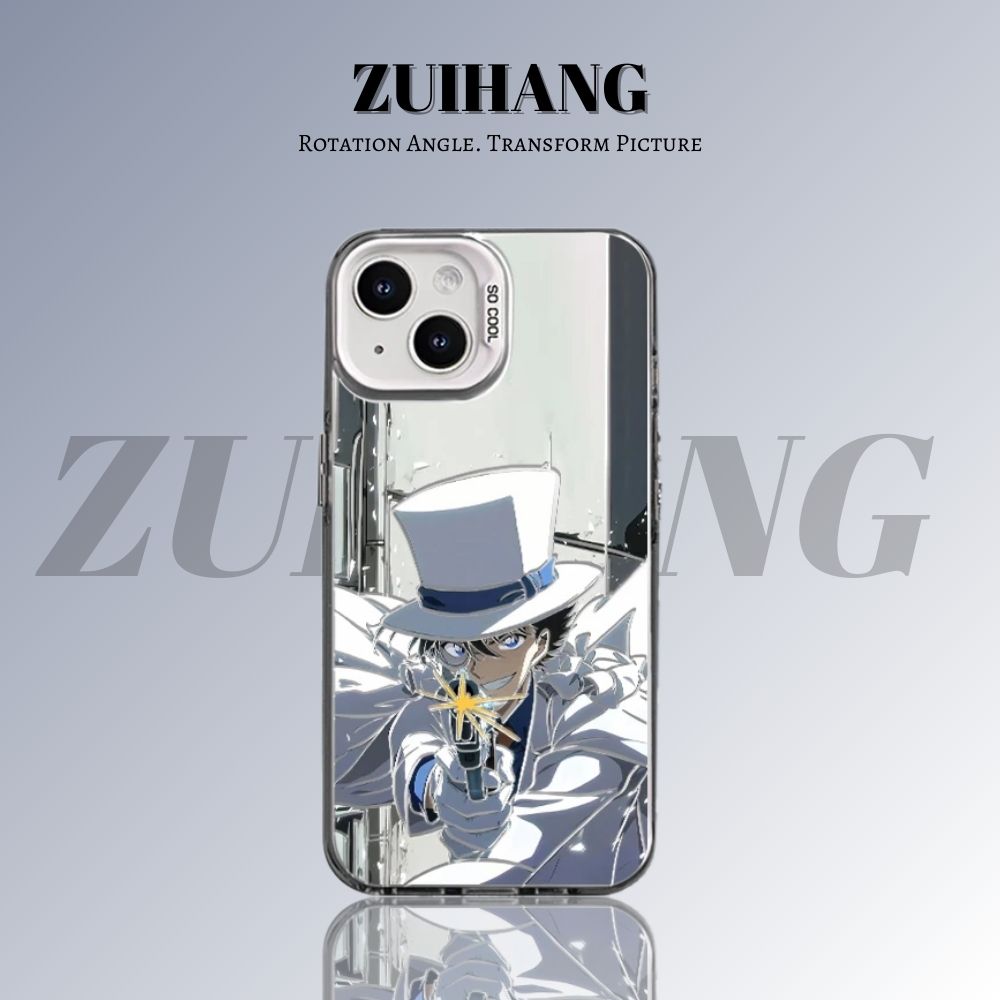 名偵探柯南彩銀線條漸變防摔手機殼-ZUIHANG SHOP