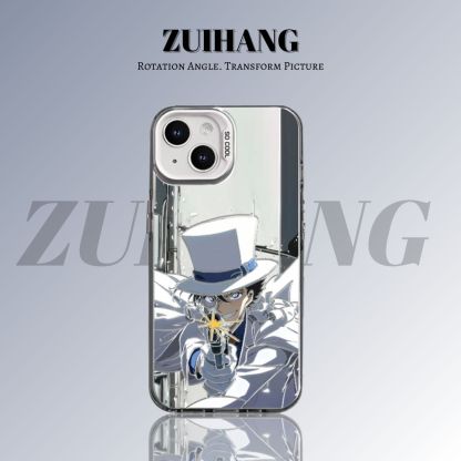 名偵探柯南彩銀線條漸變防摔手機殼-ZUIHANG SHOP