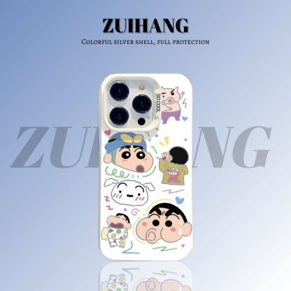 蠟筆小新彩銀防摔手機殼-ZUIHANG SHOP