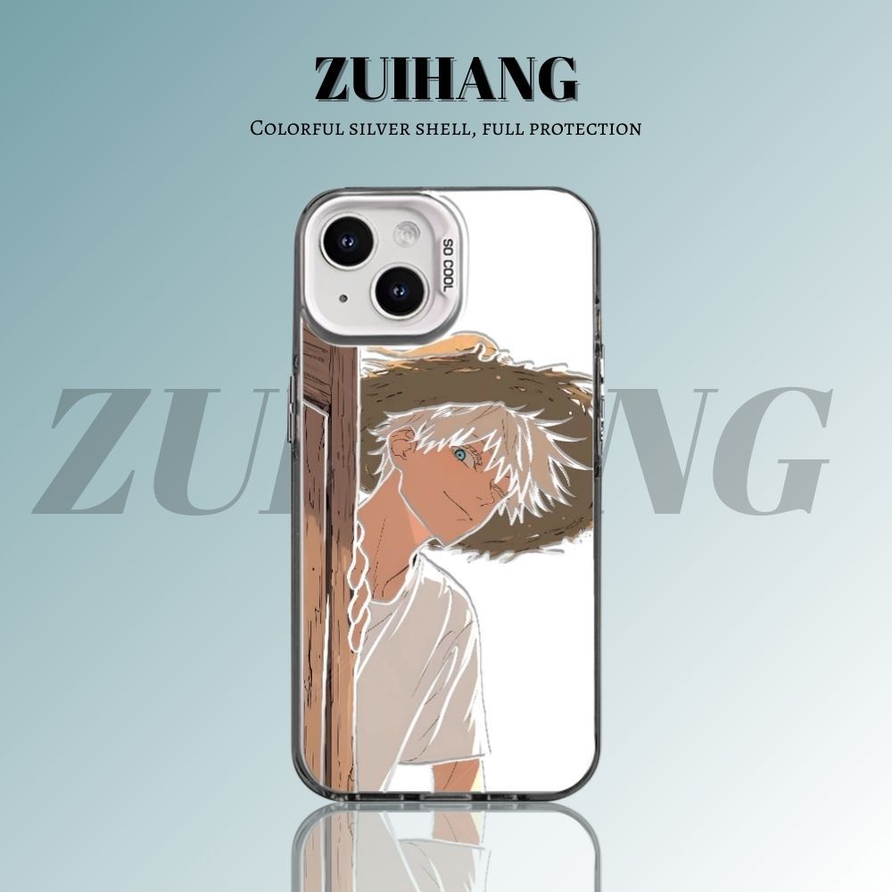 咒術迴戰彩銀線條漸變防摔手機殼-ZUIHANG SHOP