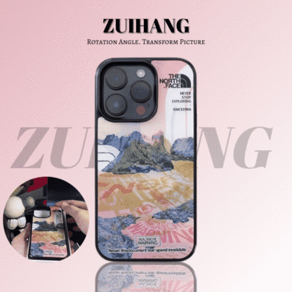 個性鐳射北面3D幻圖磁吸防摔手機殼