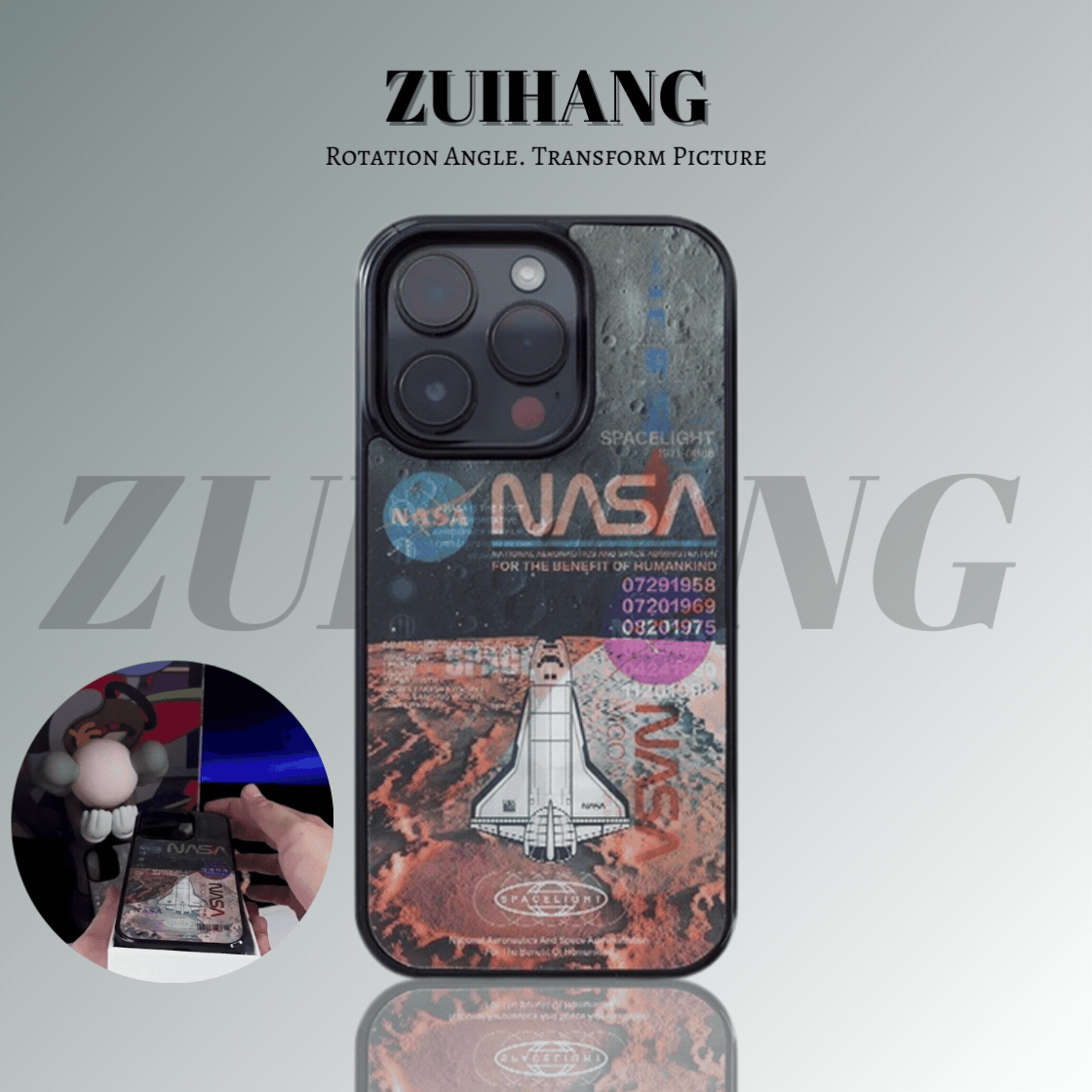 NASA時尚3D幻圖磁吸防摔手機殼