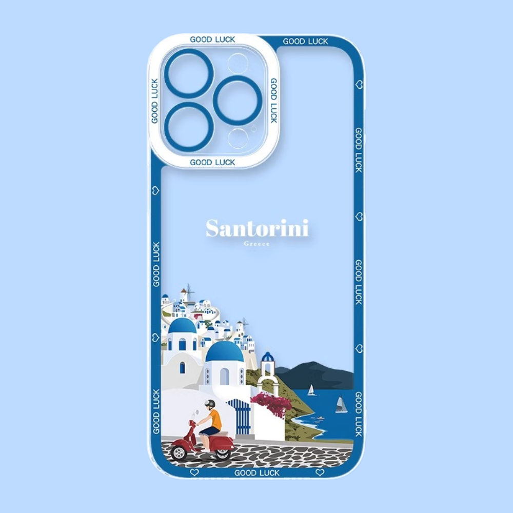 城市插畫天使眼透明防摔軟殼-ZUIHANG SHOP