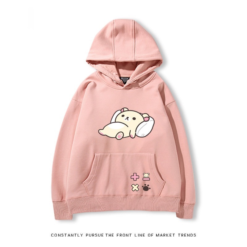 拉拉熊 秋冬新款 親子情侶裝連帽衛衣