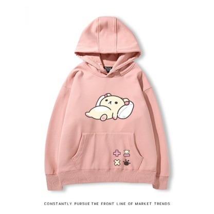 拉拉熊 秋冬新款 親子情侶裝連帽衛衣