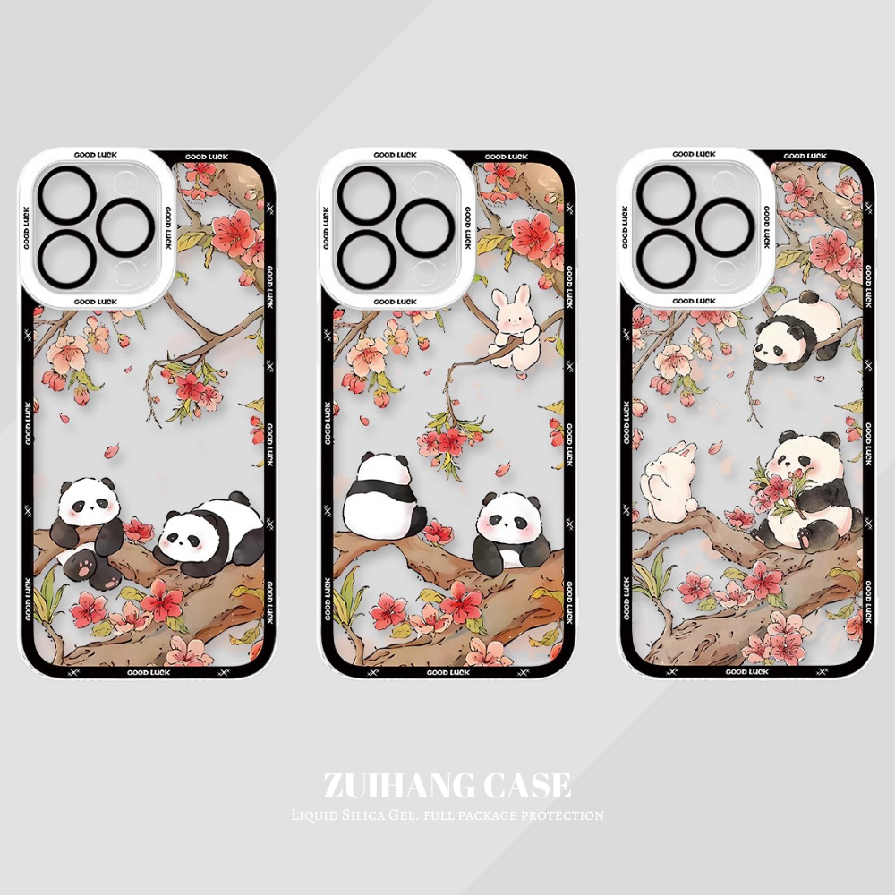 熊貓兔子天使眼透明防摔軟殼-ZUIHANG SHOP