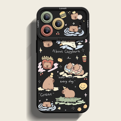 卡皮巴拉液態矽膠全包防摔軟殼