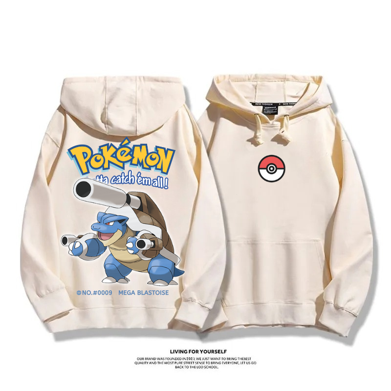 寶可夢 超級進化 2025秋冬新款 親子情侶男女連帽衛衣