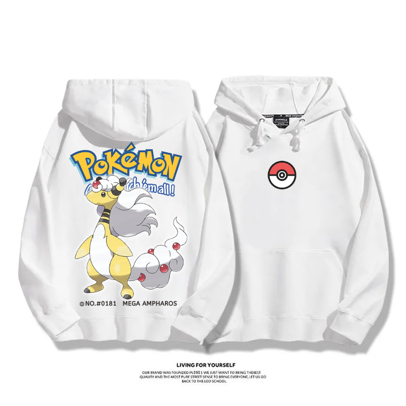 寶可夢 超級進化 2025秋冬新款 親子情侶男女連帽衛衣