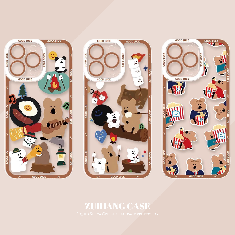 柿子椒熊天使眼透明防摔軟殼-ZUIHANG SHOP