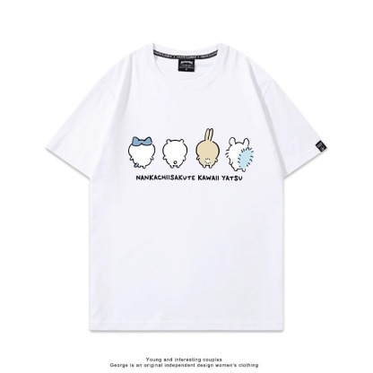 Chiikawa 2025親子情侶男女同款 印花短袖T恤-ZUIHANG SHOP