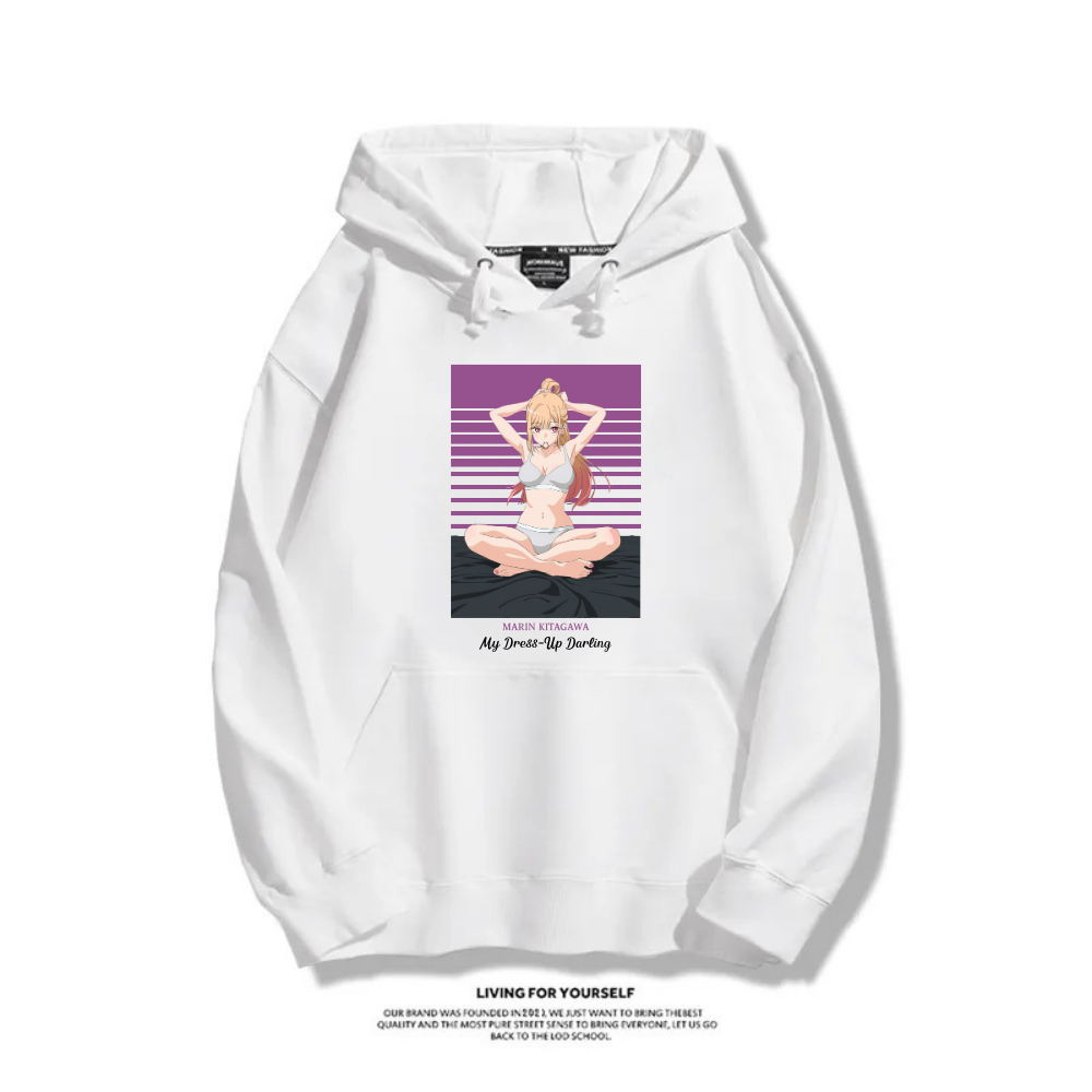 戀上換裝娃娃 秋冬新款 情侶裝連帽衛衣