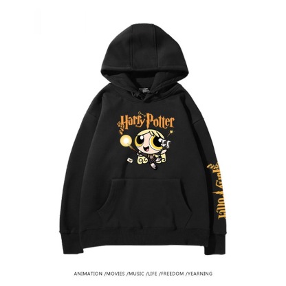 飛天小女警聯名哈利波特連帽衛衣