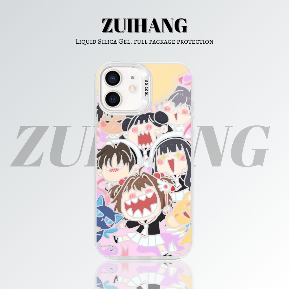 【大集合2.0】動漫彩銀線條漸變防摔手機殼-ZUIHANG SHOP