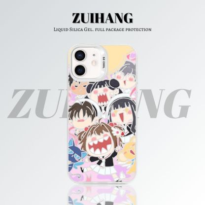 【大集合2.0】動漫彩銀線條漸變防摔手機殼-ZUIHANG SHOP