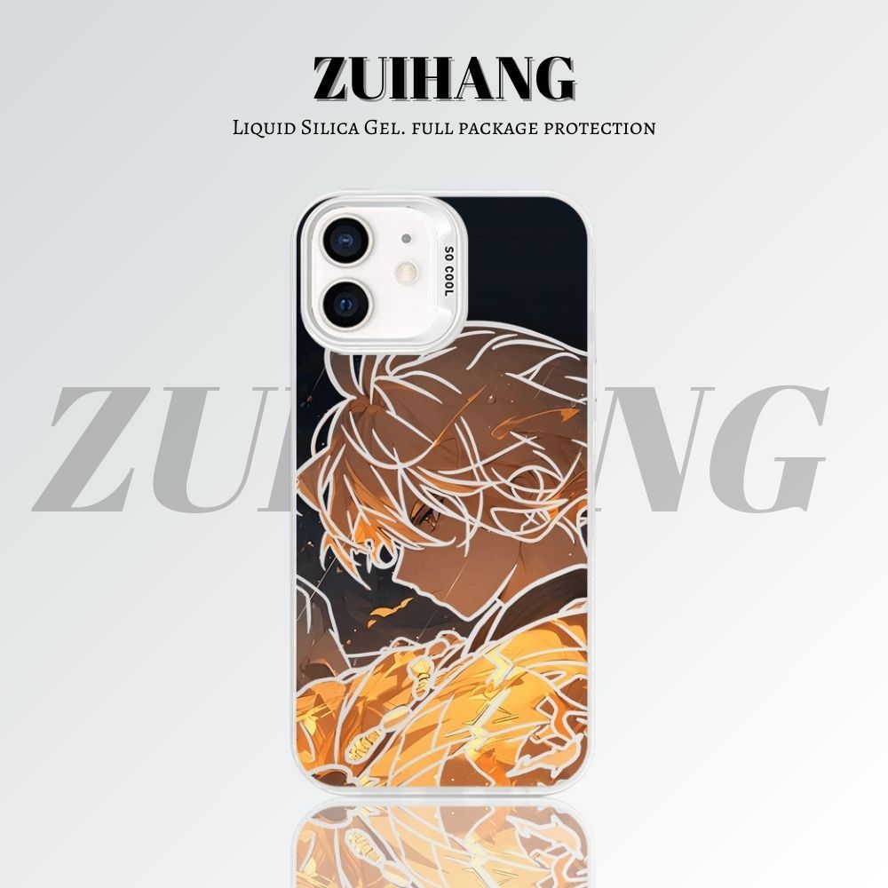 【大集合2.0】動漫彩銀線條漸變防摔手機殼-ZUIHANG SHOP