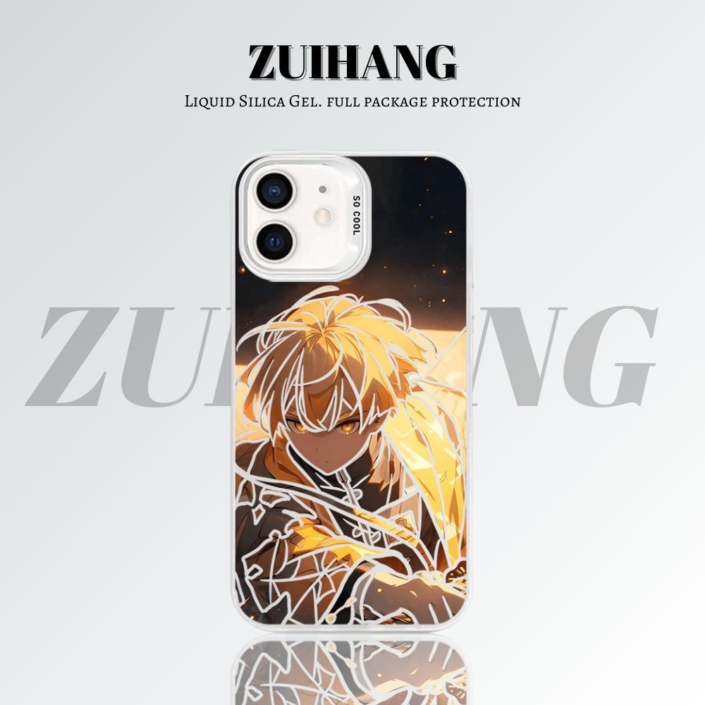 【大集合2.0】動漫彩銀線條漸變防摔手機殼-ZUIHANG SHOP