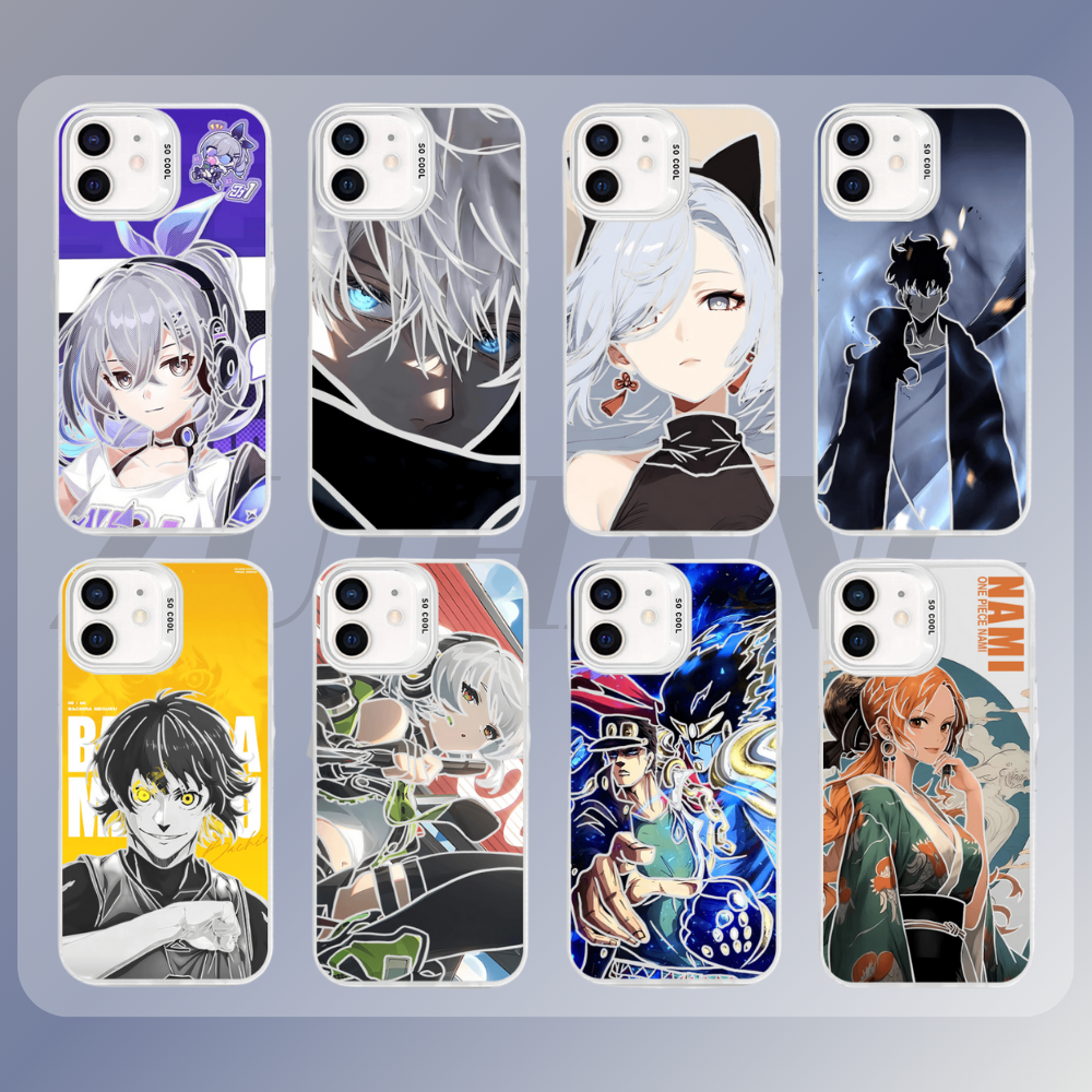 【大集合2.0】動漫彩銀線條漸變防摔手機殼-ZUIHANG SHOP