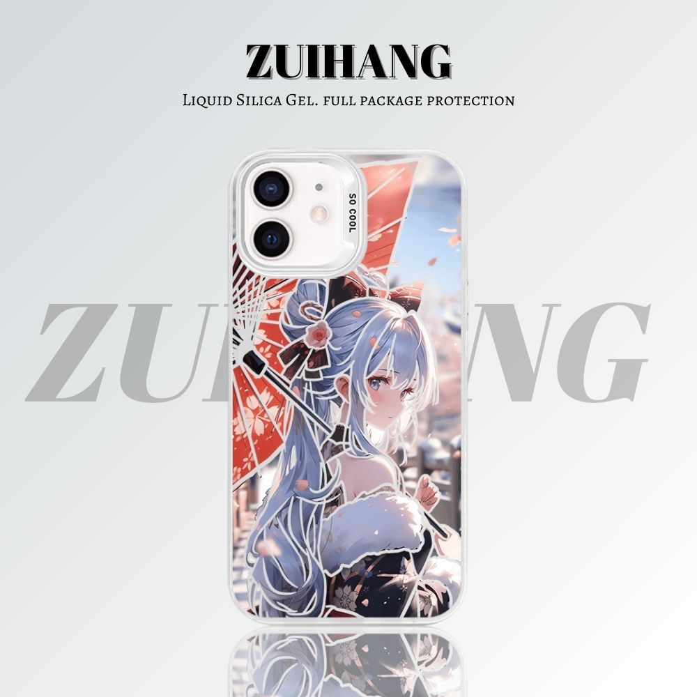 【大集合2.0】動漫彩銀線條漸變防摔手機殼-ZUIHANG SHOP