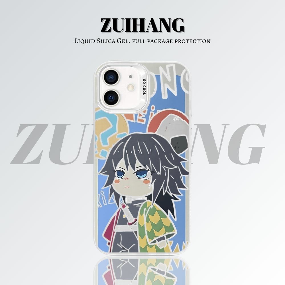 【大集合2.0】動漫彩銀線條漸變防摔手機殼-ZUIHANG SHOP