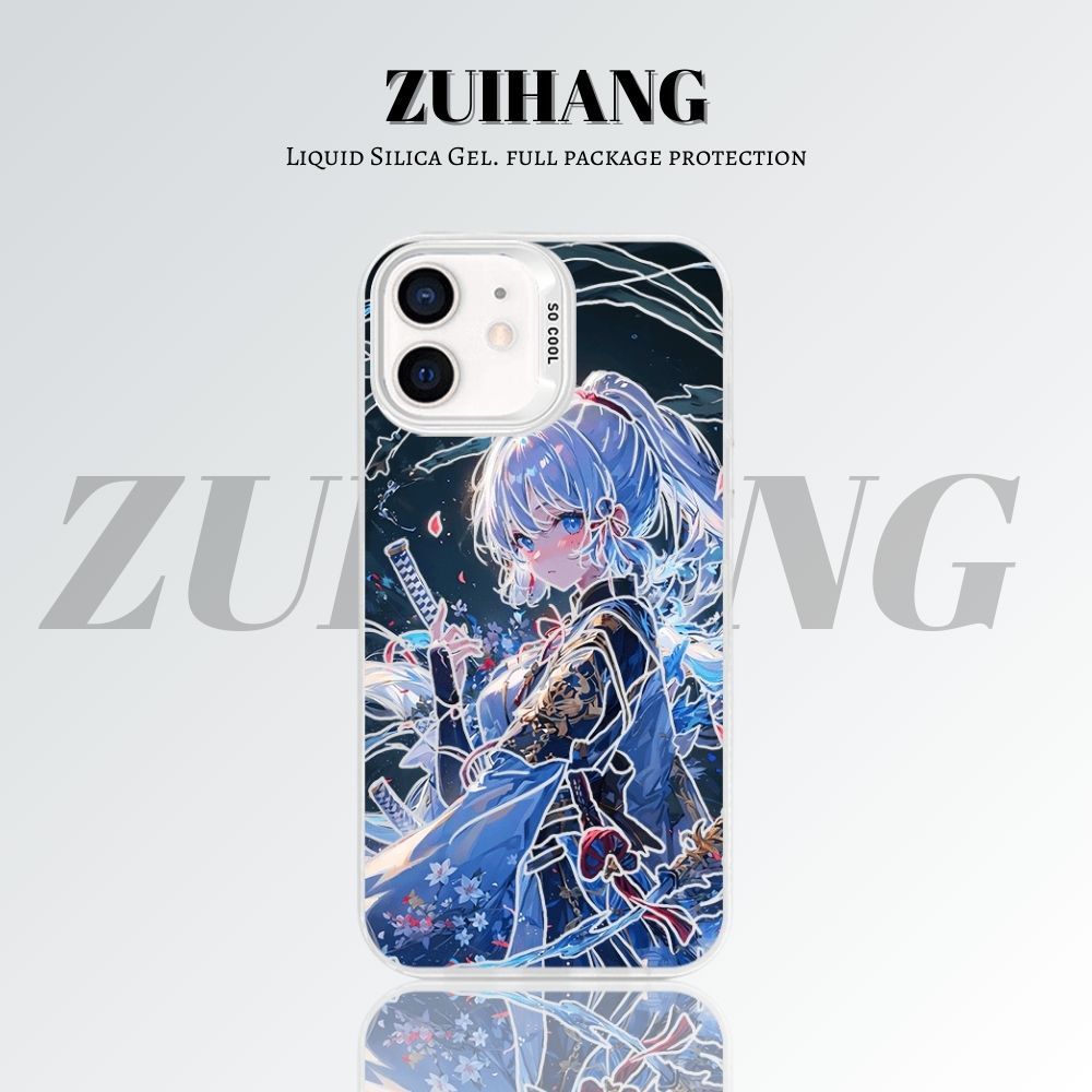 【大集合2.0】動漫彩銀線條漸變防摔手機殼-ZUIHANG SHOP