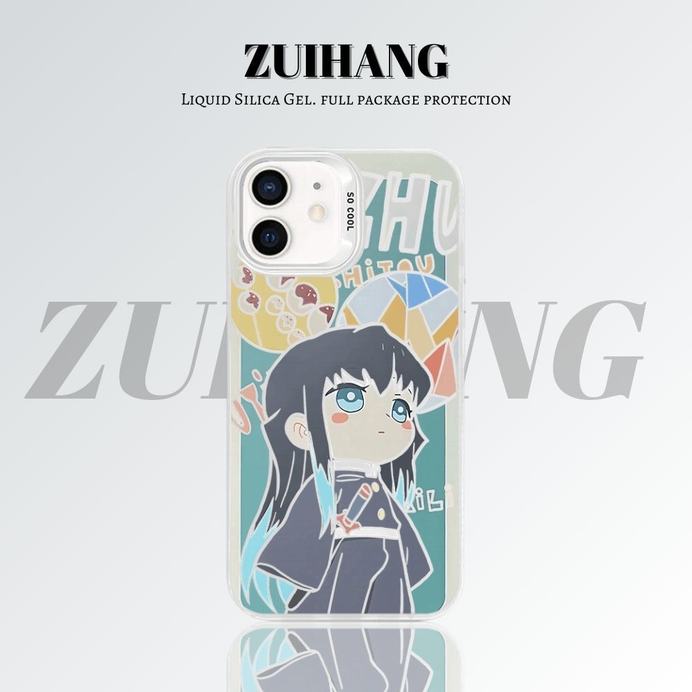 【大集合2.0】動漫彩銀線條漸變防摔手機殼-ZUIHANG SHOP