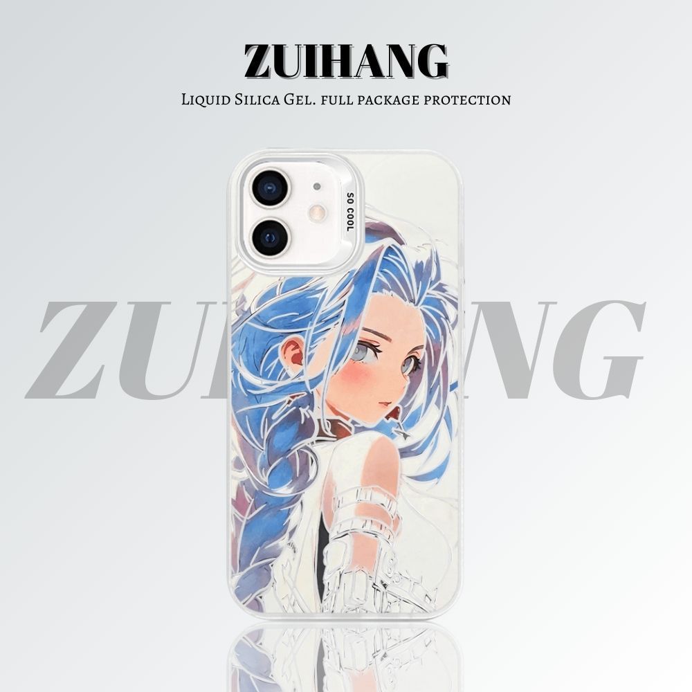 【大集合2.0】動漫彩銀線條漸變防摔手機殼-ZUIHANG SHOP