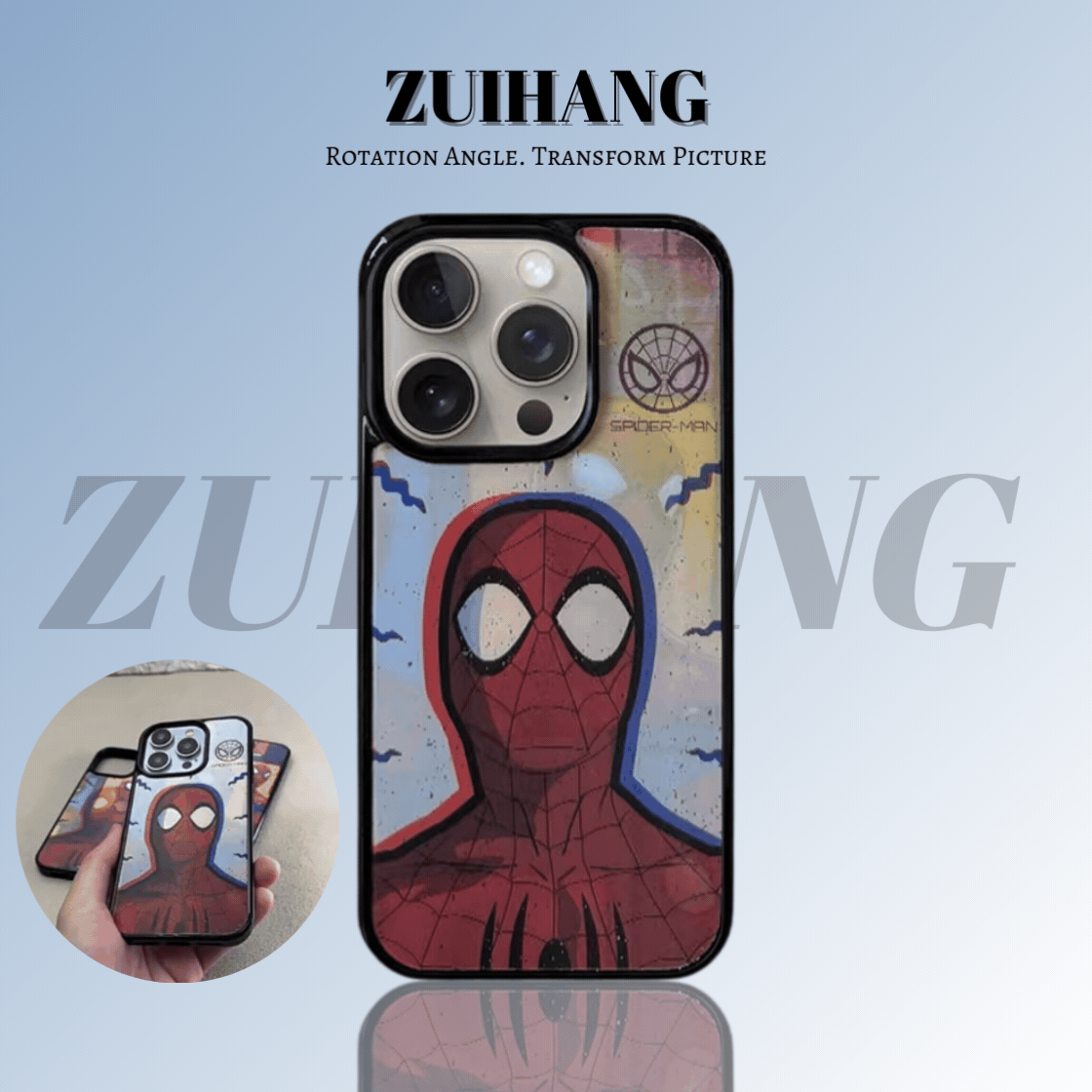 漫威蜘蛛俠3D幻圖磁吸防摔手機殼