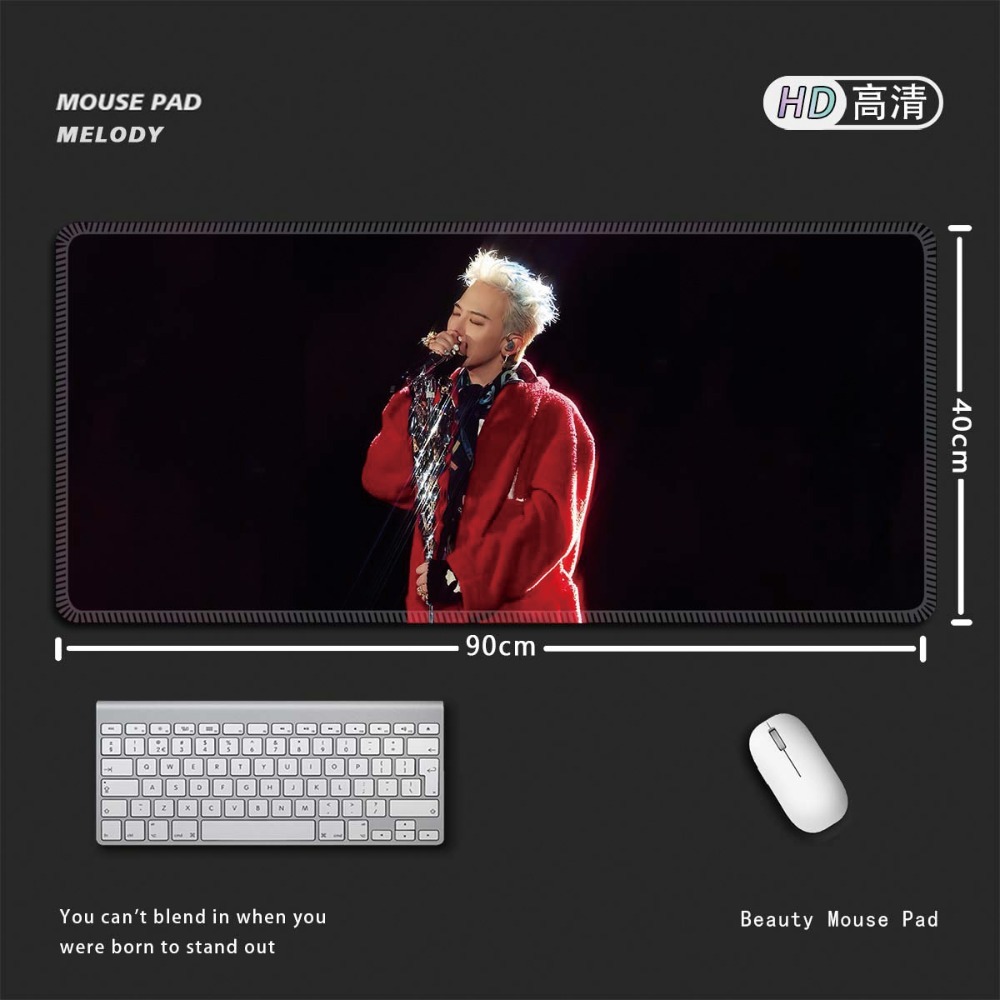 權志龍 GD G-DRAGON 大尺寸滑鼠墊｜BIGBANG小雛菊主題桌墊 電腦鍵盤墊