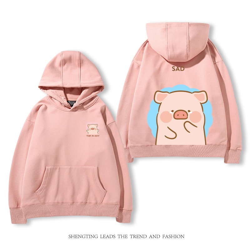 罐頭豬LULU 2025秋冬新款 親子情侶裝連帽衛衣