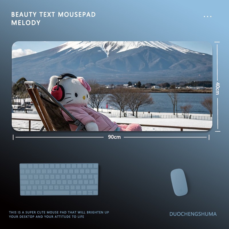 Hello Kitty 主題桌墊 布質滑鼠墊-ZUIHANG SHOP