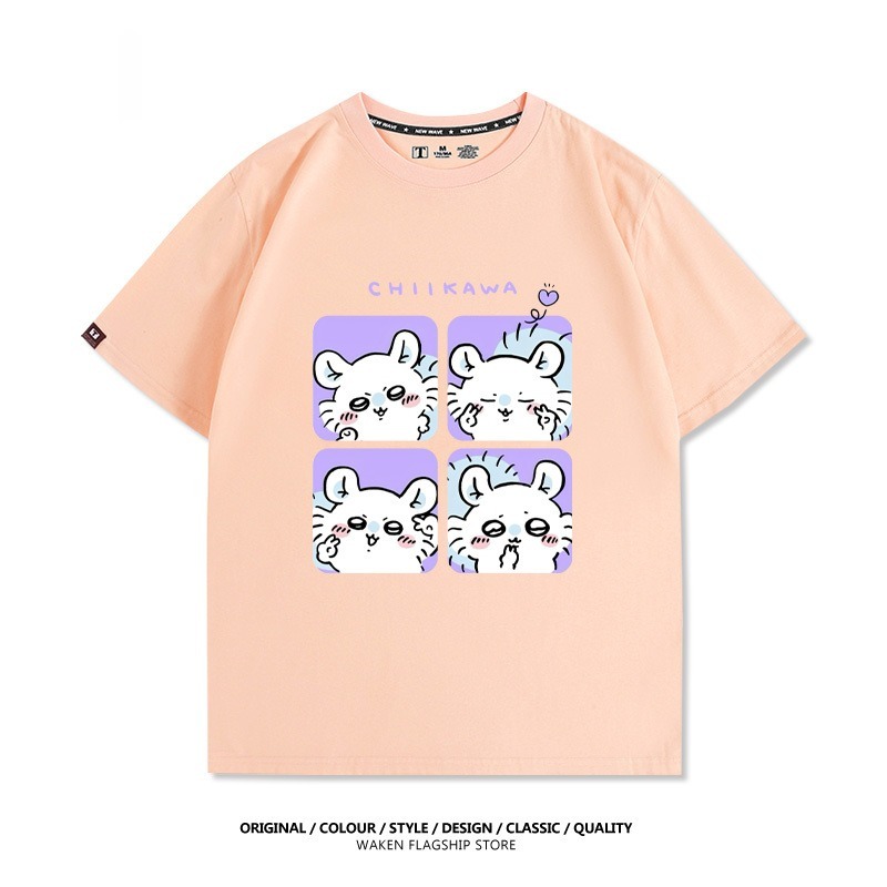 Chiikawa 2025親子情侶男女同款 印花短袖T恤