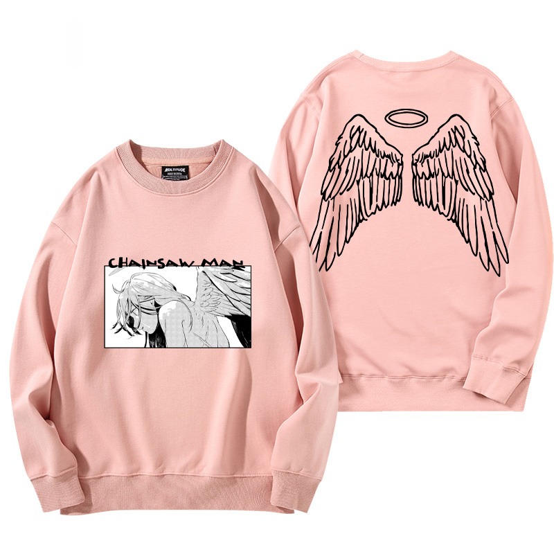 鏈鋸人 秋冬新款 親子情侶裝圓領長袖